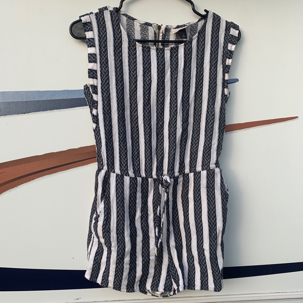 Women’s striped romper shorts